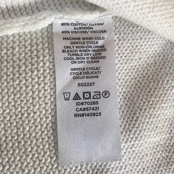 LOFT Size SP white knit Tank top - Picture 5 of 8